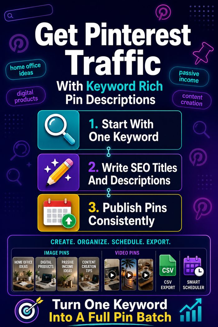 PinDominator promo pin — get Pinterest traffic with repeat pins